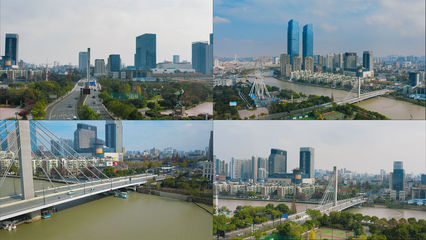 【4K】湖州市苕溪大橋航拍